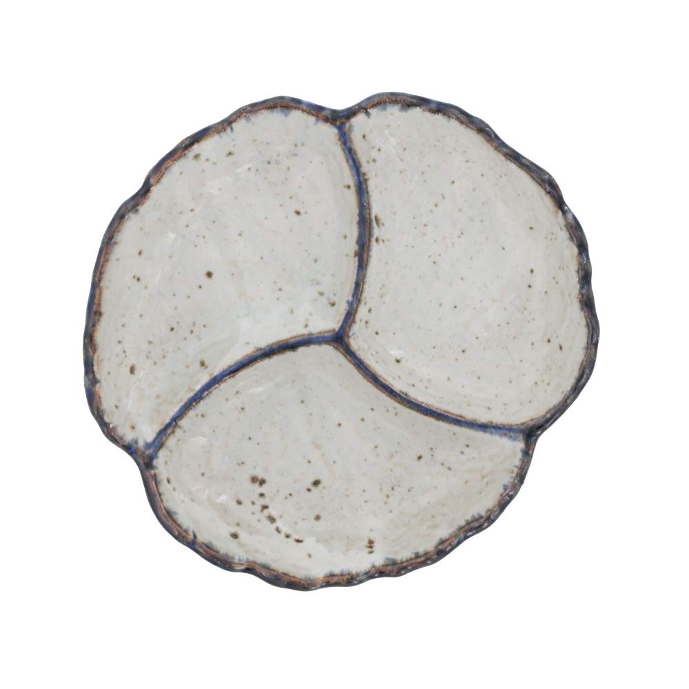 Amazon.co.jp: テーブルウェアイースト 3つ仕切皿 20.5cm 花型