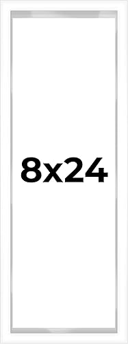 Miniatura 89 de Caja de sombra de 5 x 10 pulgadas, marco contemporáneo blanco – Tamaño interior 5 x 10 x 1 pulgada de profundidad – Este marco blanco está hecho