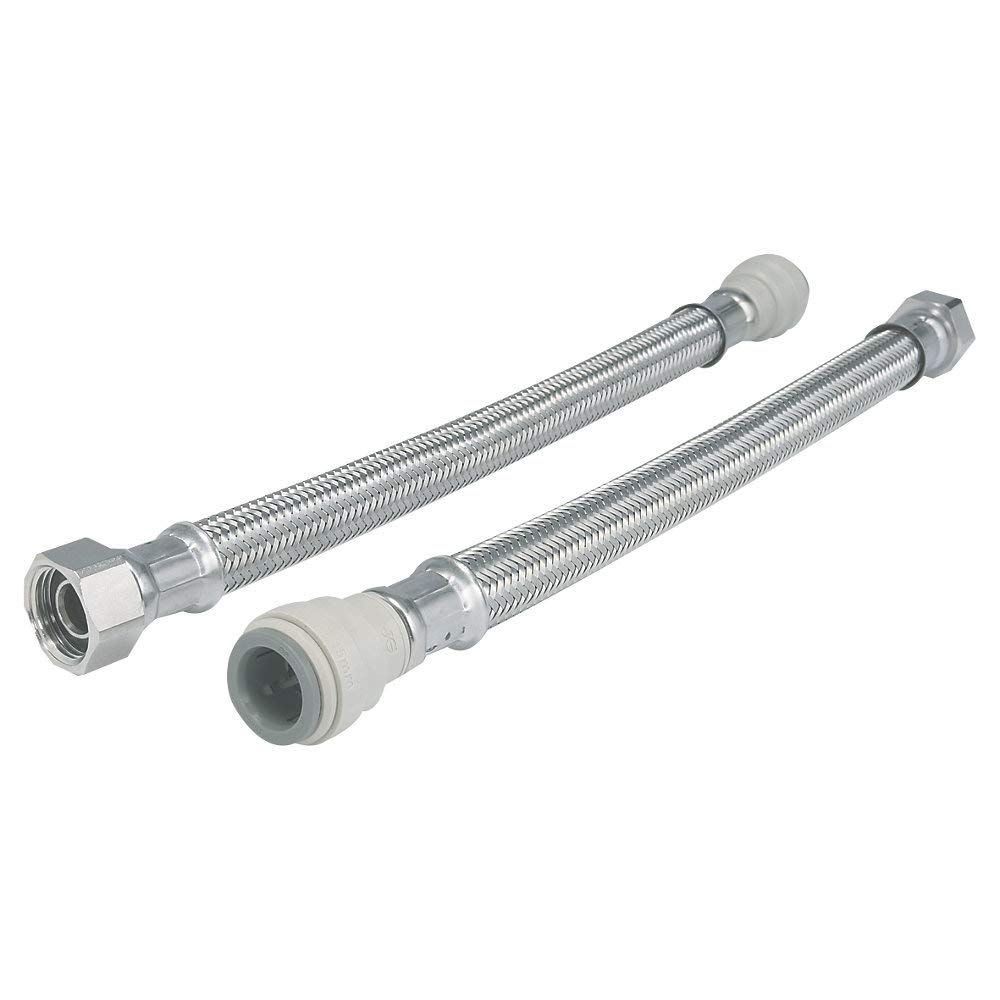 JG Speedfit - Push-Fit Flexible Tap Connector Hoses 15mm x � x 300mm 2 Pack