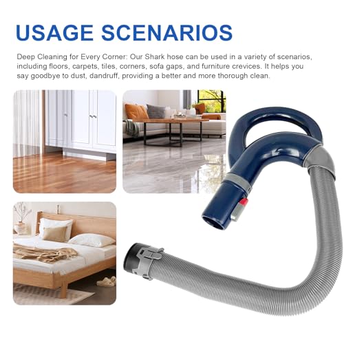 Image of Upgraded Replacement Hosehandle for Shark Navigator Rotator Lift-Away Vacuums for Series NV360,NV350 26, NV350A 26, NV350C 26, NV350E, NV350Q (Blue)