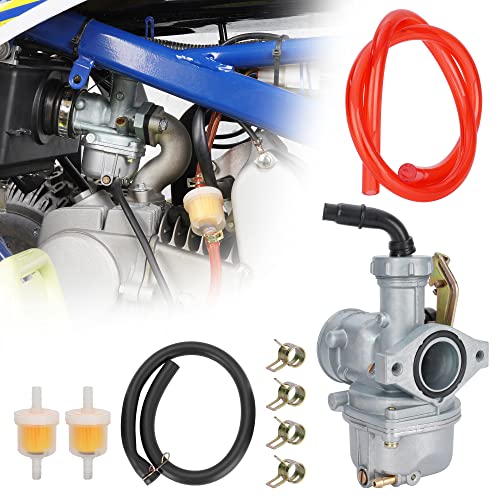 RUTU PZ22 Carburetor 22mm Carb with Fuel Filter Cable Choke for SSR 110cc 125cc Sunl Roketa Taotao Monkey Coolster ThumpStar CRF Pit Bike Atv Quad Parts