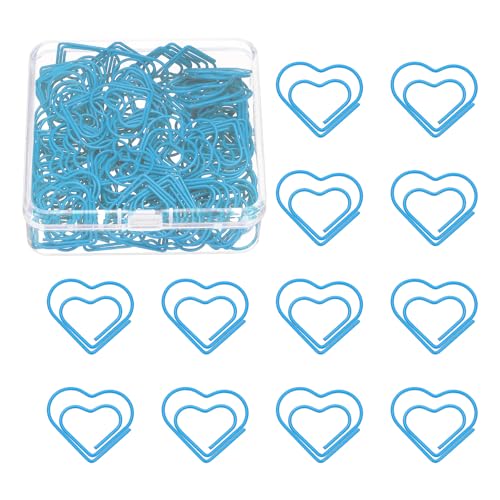Trombones cœur bleu lac PATIKIL indispensables pour scrapbooking et artisanat