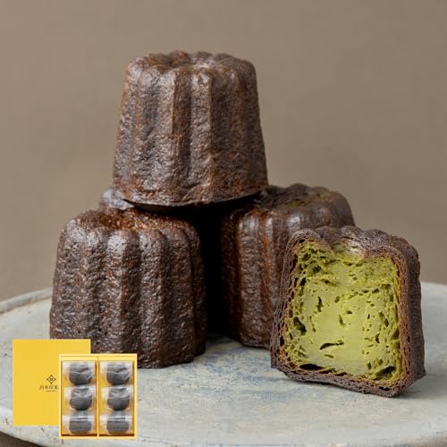川本屋茶舗 CHAGASHIカヌレ 抹茶 6個入 自家製 カヌレ 洋菓子 米粉 グルテンフリー ギフト 化粧箱入り 個別包装 お菓子 抹茶スイーツ 保存料・着色料 不使用 (6個, 抹茶) 川本屋茶舗 CHAGASHIカヌレ 抹茶 6個入 自家製 カヌレ 洋菓子 米粉 グルテンフリー ギフト 化粧箱入り 個別包装 お菓子 抹茶スイーツ 保存料・着色料 不使用 (6個, 抹茶)