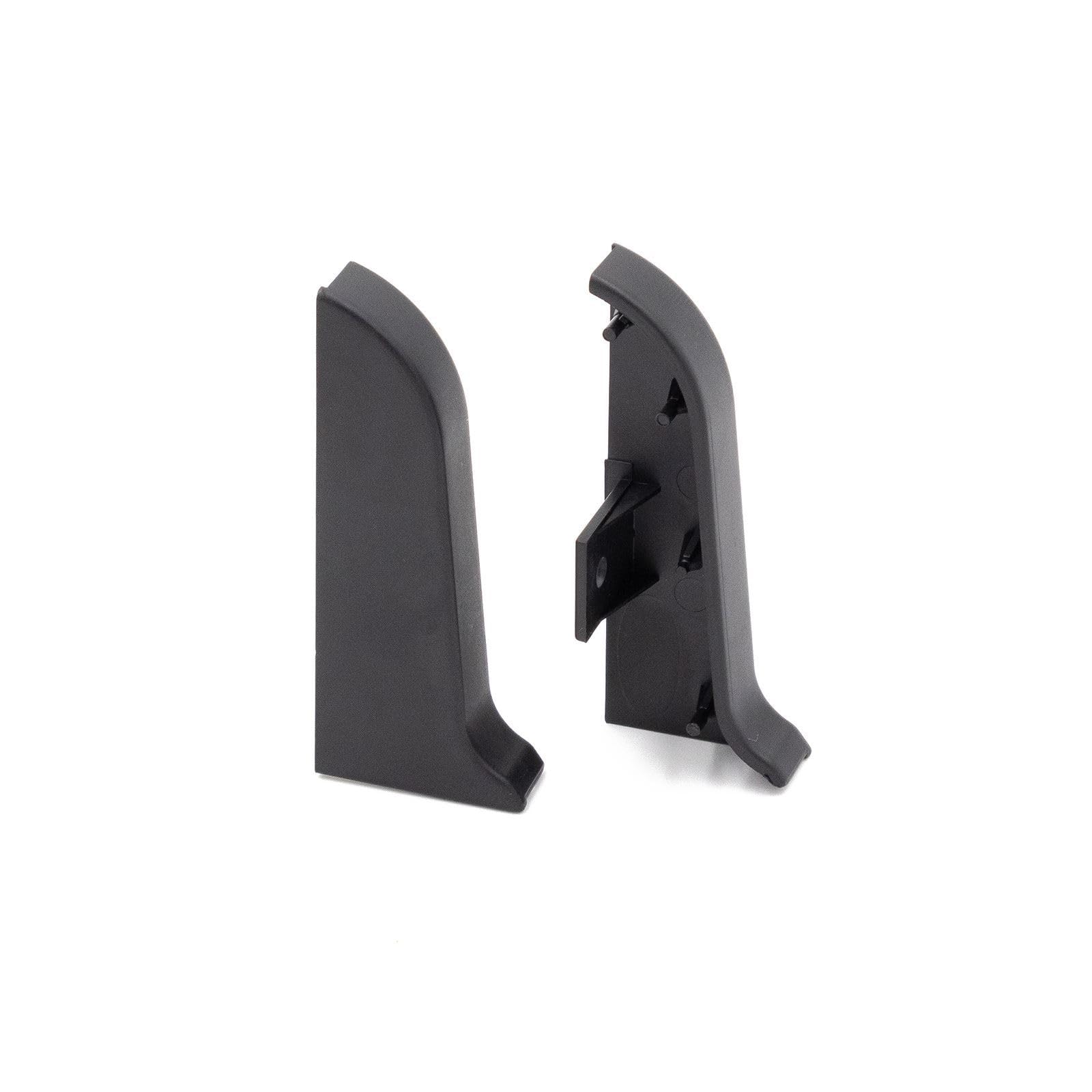 Cezar Premium Classic Skirting End Caps (Pair) - Black