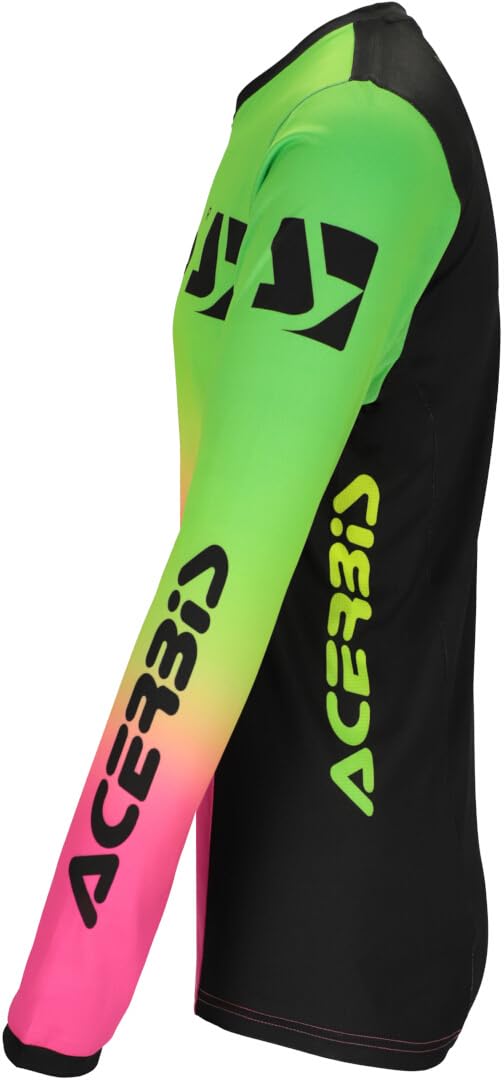 Acerbis MX J-Track Stabi Maglia Motocross, Multicolore, XL