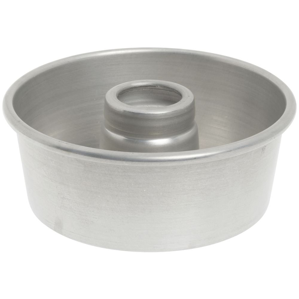 Aluminum #653 Angel Food Tube Cake Pan by Chicago Metallic Bakeware – 7.5 inches, Stainless Steel, Silver, Model 46530