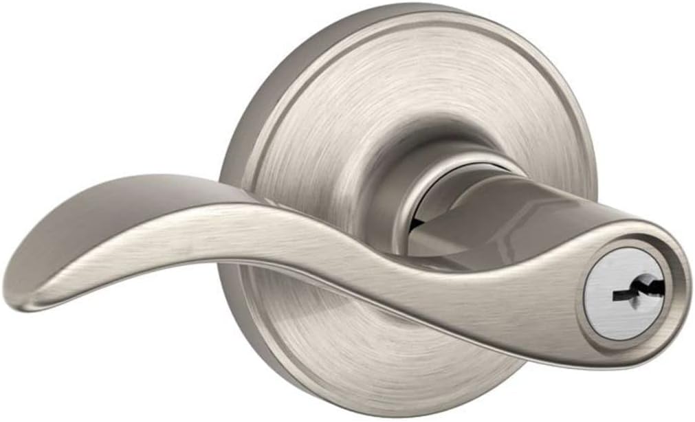 Dexter by Schlage J54SEV619 Seville Keyed Entry Lever, Satin Nickel