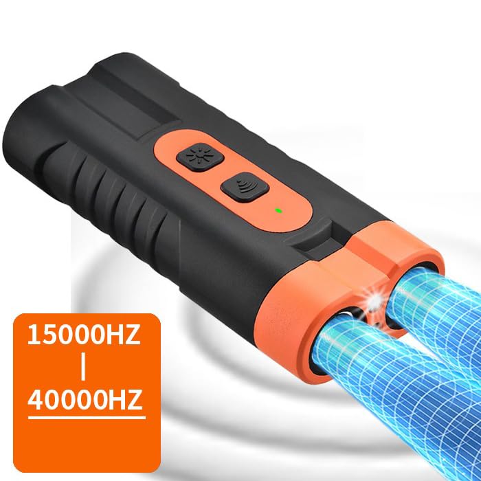 Ultraschall Hundeabwehr Gerät – Tragbarer Hundeschreck mit Dual-Ultraschall & LED-Taschenlampe, Wiederaufladbar für Draußen & Unterwegs