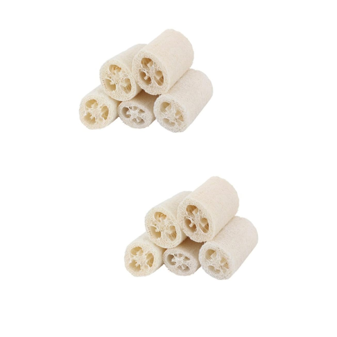 Didiseaon 10pezzi Luffa Naturale Esfoliante Per Bagno Spugna Scrubber Per Doccia Ottima Per Pulizie Domestiche e Rimozione