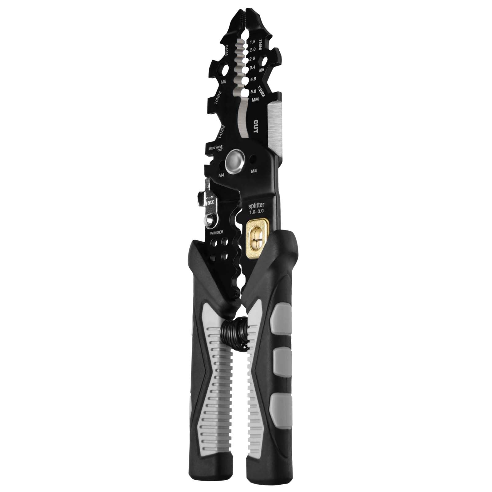 GOLD DEER 25 in 1 Wire Stripper Multifunctional Professional Wire Crimping Tool Wire Stripping Pliers Wire Stripper Crimper Wire Crimping Tool for Electricians Home Construction DIY Crafts