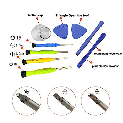 SUNNEAR 9 in 1 Precision Screwdriver Set Kit, Professional Electronics Repair Tool Kit for Repair Cell Phone, iPhone, iPad, Watch, Tablet, PC, MacBook Series