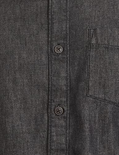 Image of Marks & Spencer Mens Solid Polyester Blend Collared Neck Regular Fit Easy Iron Shirt (Pack of 2)