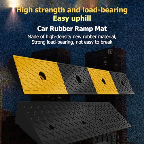 Rampa portátil para silla de ruedas de goma resistente miniatura 4