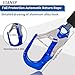 UIANSP 6ft Self Retracting Lifeline Retractable Fall Arrest Construction Roofing/Fall Protection Retractable Safety Lanyard External Shock Absorber Fall Arrest Safety