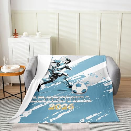 Soccer 2026 Fleece Throw Blanket