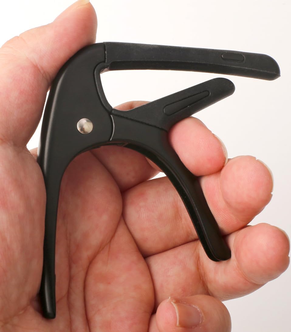 Guitar Capo for Acoustic and Electric Guitars 2 Packs Capo 6-String Acoustic Capo guitar accessories (Black-Wood Grain)