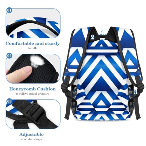 Ensemble cartable drapeau israélien bleu fini les sacs trop petits