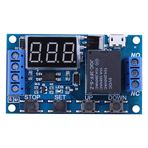 DC 6V ~ 30V Trigger Delay On Off Delay Timer Pcb Batería Punto Soldador Ciclo Temporizador Relé Interruptor Módulo Pantalla Led