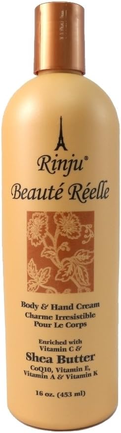 Rinju Beaute Reelle Hand and Body Lotion with Shea Butter, 1pk