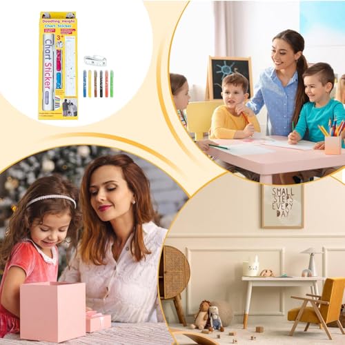 Medidor de tamaño de pared y pegatinas de pared reutilizables multifuncionales para dormitorio 5