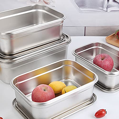 Lunc Boxes Scatola Airtigt Fres-Keeping in Acciaio Inossidabile, per la Famiglia, Adatta alla Borsa e allo Zaino Lunc