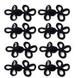 EvaGO 10 Pairs Chinese Knots Frog Buttons Closure Sewing Fasteners for Sweater Cloak Coats Scarf Car