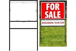 Angle Iron H-Frame Sign Holder, 42" Height x 18" Width