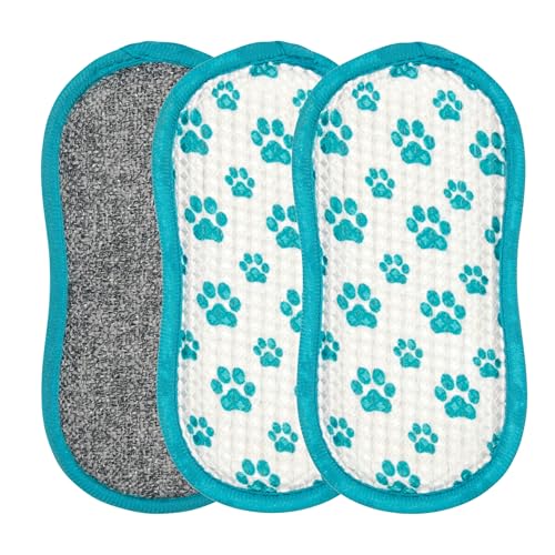 Beldray Antibac Pet Plus+ Cleaning Pads – Double-Sided Scrubbing Sponges, Removes Tough Stains, Streak-Free Polishing, Antibacterial Treated To Keep T