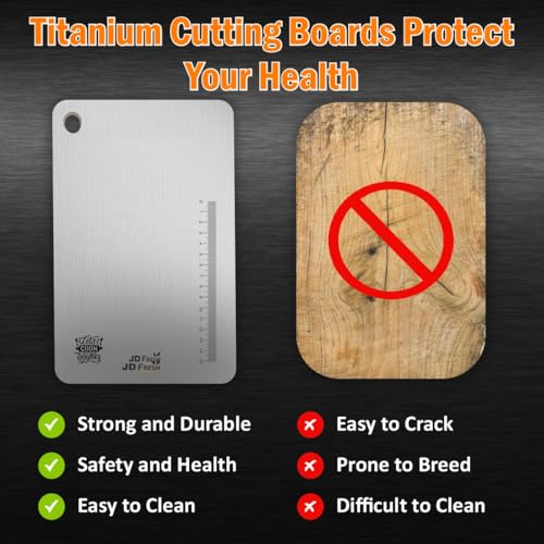 Image of JD FRESH 304 Stainless Steel Vegetable Cutting Board /Chopping Board /Cutting Board /Non Slip /Chopping Board for Kitchen /Kitchen Cutting Boards /Vegetable Cutter Steel (35.5 x 31 cm)