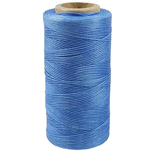 Fujiyuan 1 pcs 300 Yards Sew Hand Wax Line Leather Craft Sewing Wax Thread Bag Wallet Craft Blue miniatura 1