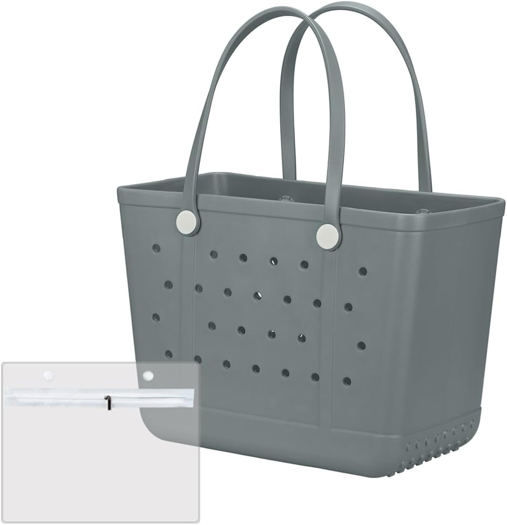 Extra Large Rubber Tote Bag Beach Bag, Washable Durable Open Beach Tote Bag, Travel Totes Bag for Pool Boat Sports | Beach Bag, Washable, Durable, Open Beach, Travel Totes Bag, Pool