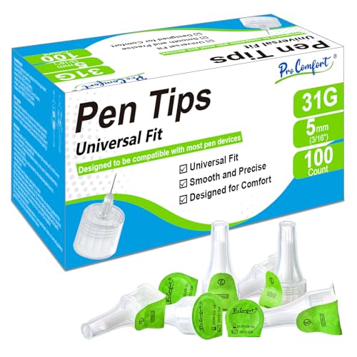 31G 5mm Pen Tips Universal Fit Easy to Use 100CT Comfortable Design