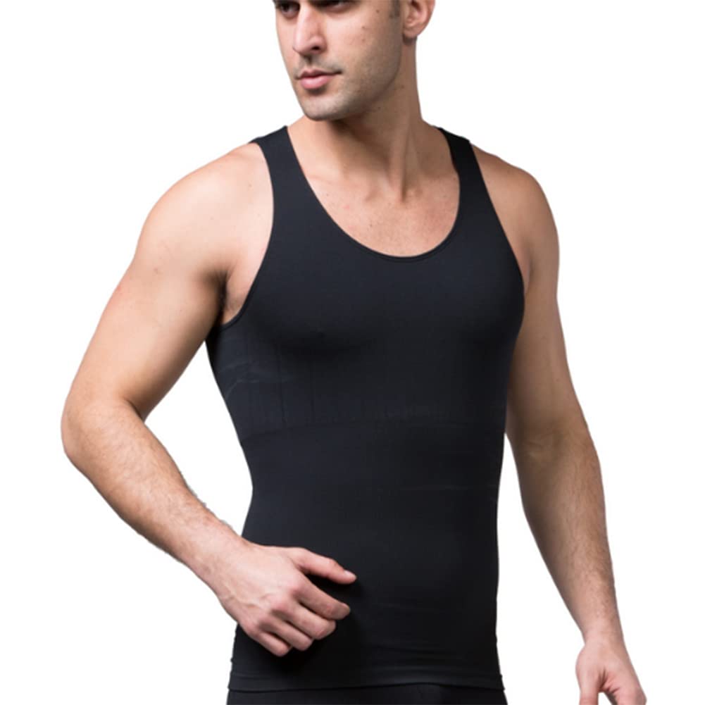 Compression Gynecomastie Abdominal Men's Muscle Shirt Undershirt Hide Man Vest Shapewear Flat Whole Abdome S-2XL