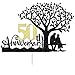 Black Golden Glitter Happy 50th Anniversary Cake Toppers - Wedding Anniversary Party Decorations, 50th Wedding Anniversary, Company Anniversary Party, Birthday Party Decorations (50)