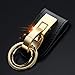 Produktbild Schlüsselanhänger, Männer tragen Gurt-Taillen-High-End Einfache Anti-verlorene Leder Schlüsselanhänger, geeignet for den täglichen Haushalt/Outdoor-Reisen/Business-Geschenke (Color : Gold)