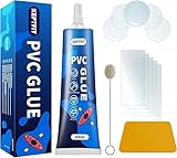 60 ml Luftmatratzen-Flicken-Set, transparentes Luftmatratzen-Reparaturset, aufblasbares Flicken-Reparaturset für PVC-aufblasbares Spielzeug, Pool-Auskleidung, Patch-Set, aufblasbares Boot