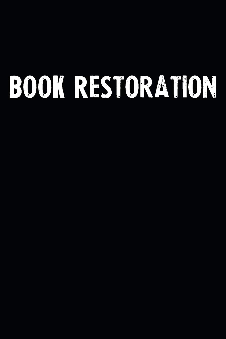 Book Restoration: Blank Lined Notebook Journal With Black Background - Nice Gift Idea