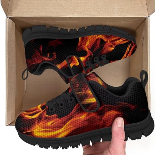 Boy's Single Buckle Sneakers,Teen Girl Anti-Skid Spring Walking Shoes Wear Resistant Sneakers for Jogging Cycling3