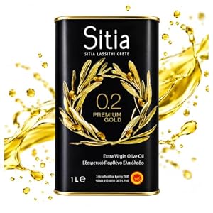 Premium Kreta Olivenöl Extra Vergine 1L - 0, 2% Säuregehalt | NEUE ERNTE |Griechisches Öl SITIA
