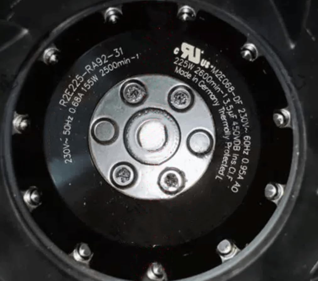 for R2E225-RA92-31 Fan R2E225-RA92-31 M2E068-DF 230V 0.68/0.95A 155/225W 225MM 450VDB Cooling Fan