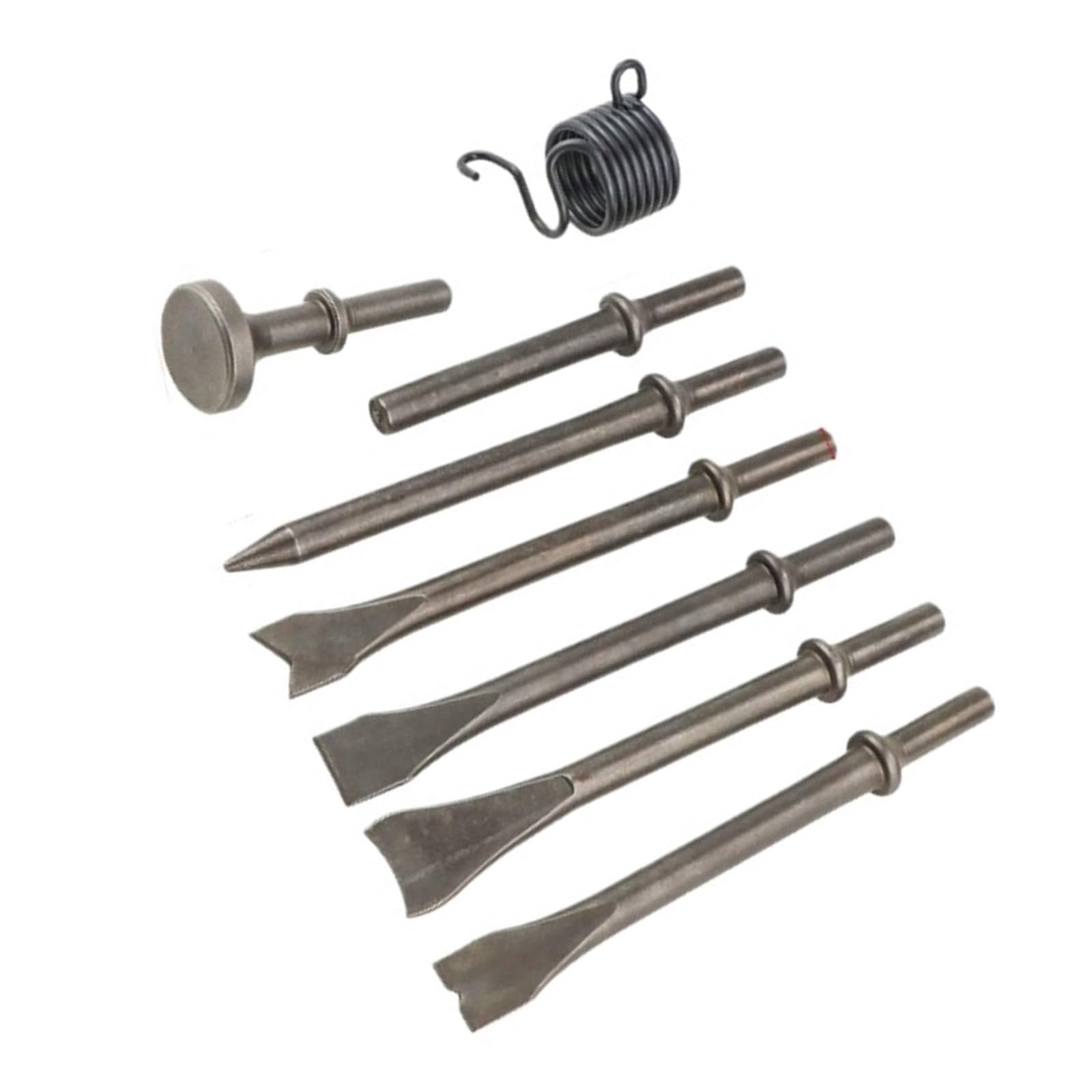 Amrttwy One Color Air Tools, Air Hammer, 8 Pcs Chisel Head Set Punch Chipping Tool Pneumatic Hamme Rusting