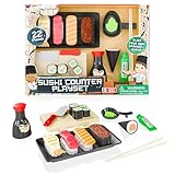 Lollipop Sushi Play Set for Kids - Interactive Toy Sushi with Vibrant Designs - Pretend Play Food Set for Endless Fun - Includes Sushi Counter Play Set - Great Gift for Young Sushi Enthusiasts