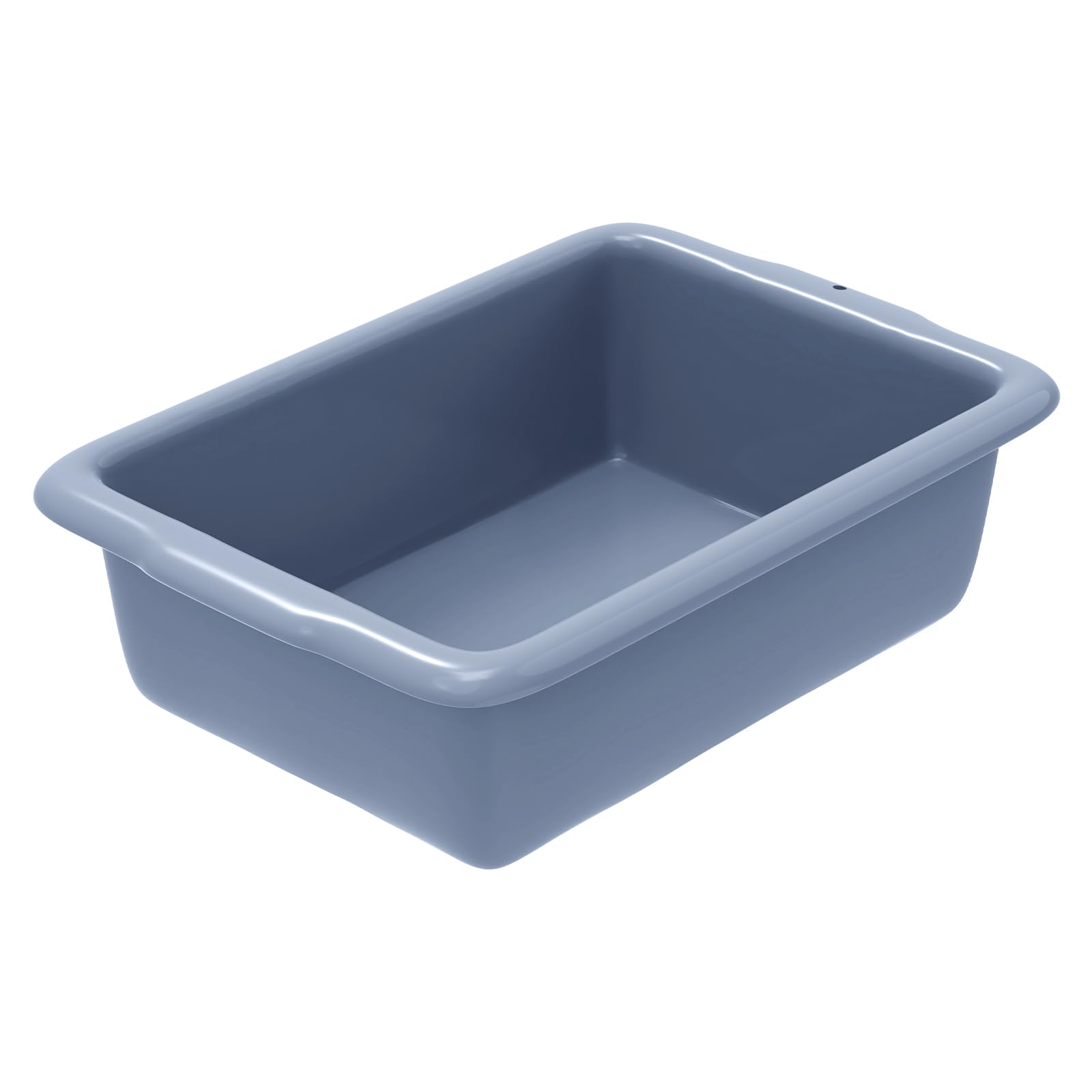 DUNCHATY 5.5 Gallon (20L) Plastic Bus Tubs - Large Commercial Grade Utility Box and Wash Basin Boxes for Restaurant Kitchen Organization and Storage - 21" L x 15" W x 6" H (5.5 Gal/20 Liters)