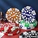Silipull 24 Pcs Giant Casino Decorations 15.7 Inch Large Paper Poker Chips Favor Boxes Jumbo Oversized Poker Game Theme Centerpieces for Tables Casino Birthday Party Decorations