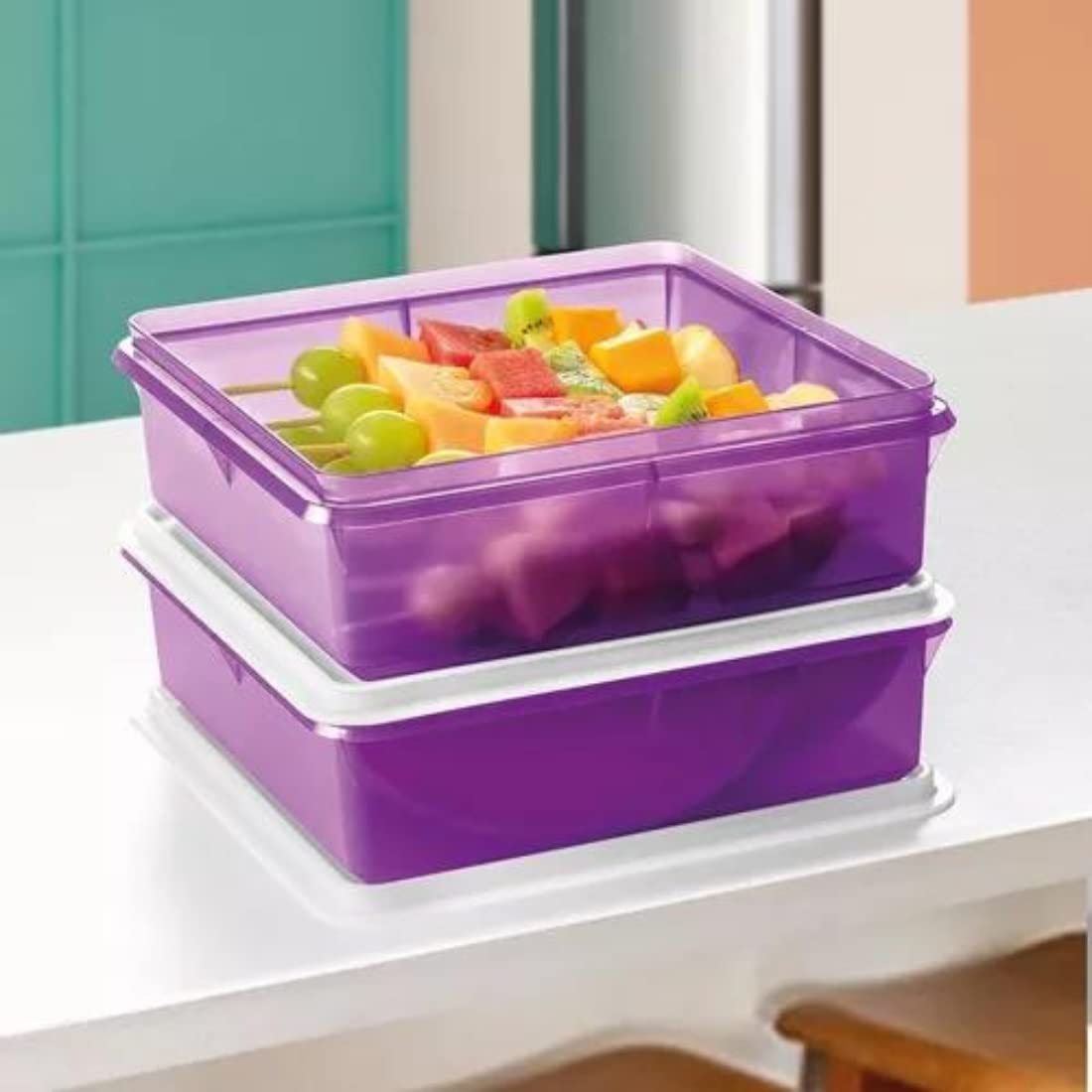 Tupperware Caixa Versátil 2,5L | Ideal para Geladeira (Violeta