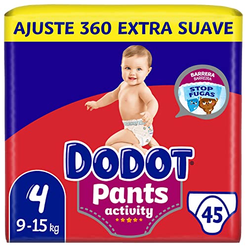 Dodot Activity Pants Pañal-Braguita Talla 4 - 45 Pañales, 9 - 15 kg