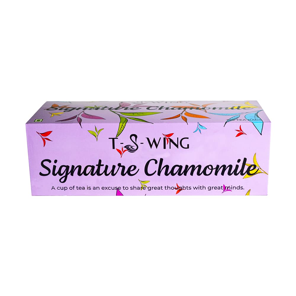 Signature Chamomile Tea for Stress Relief, Anxiety Relief, Good Sleep and Treats Insomnia |100 Tea Bags | Caffeine Free - Calming Tea
