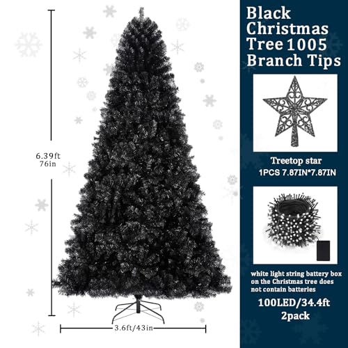 Opiniones y reviews de Pino de navidad negro más recomendados. 24 Imagen adicional