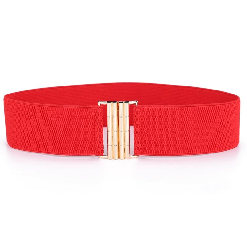 Ladies' Buckle Elastic Waist Belt Elastic Waist Dress Decorative Belt