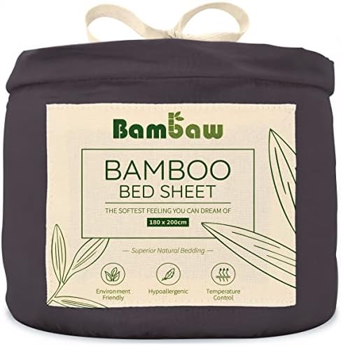Navy Fitted Sheet Double | Bamboo Fitted Sheets | Anti Allergy Bedding | Bed Sheet Small Double | Luxury Hotel Bedding | Extra Deep Fitted Sheets | Cool Sheet | Natural Bedding | 140x200 | Bambaw